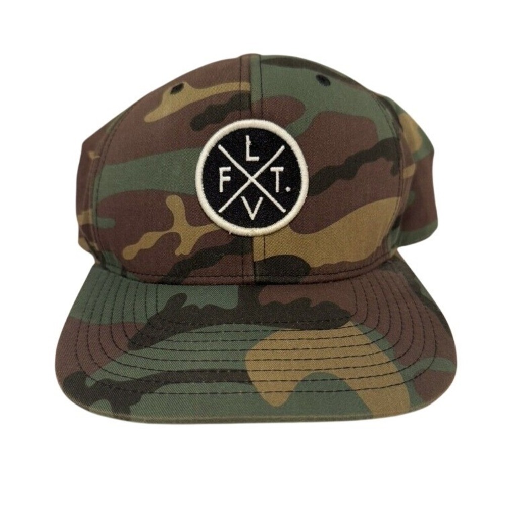LVFT Hat Cap Live Fit‎ Snapback Army Camouflage Green Camo  Embroidered